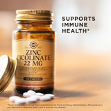 Solgar Zinc Picolinate conditionnement, emballage compact et pratique