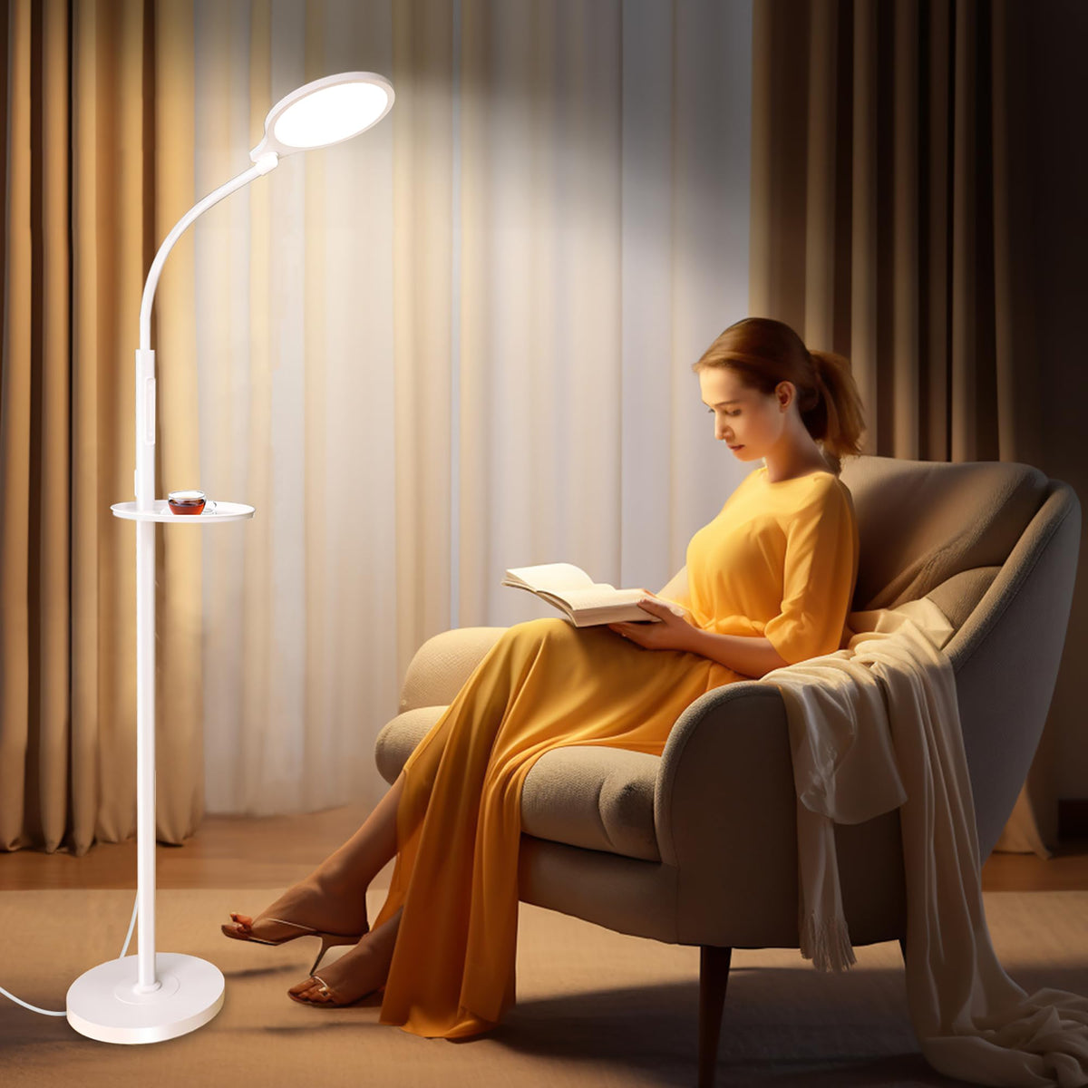 Lampe SOLLA sans UV offre une lumière naturelle et rassurante.