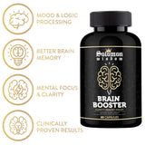 Solomon Wisdom Brain Booster — capsules visibles, amélioration possible de la mémoire.