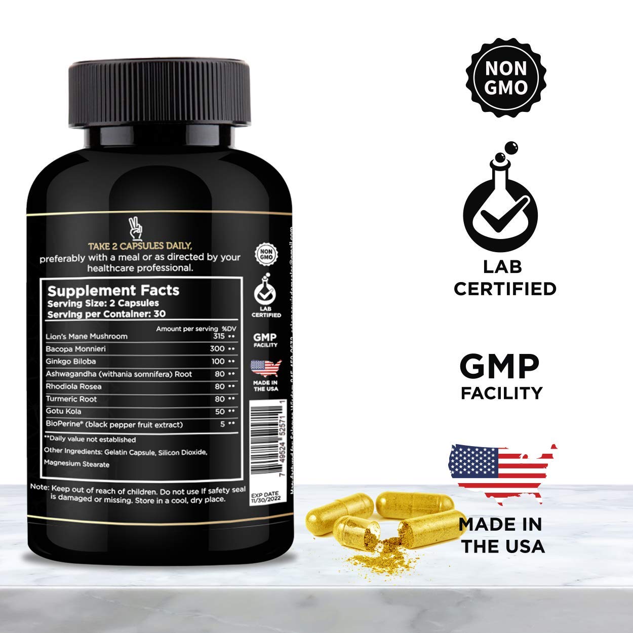 Solomon Wisdom Brain Booster — étui élégant, usage quotidien recommandé.