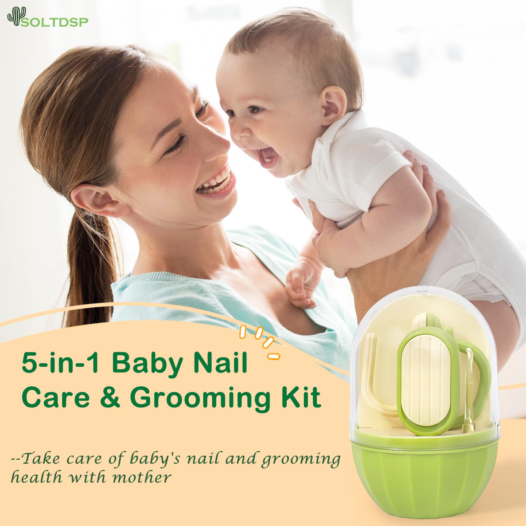 Soltdsp coupe-ongles bébé pour ongles nets et sûrs
