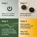 Solu n.o.w. Tone Therapy : pratique de pleine conscience rapide en trois minutes.