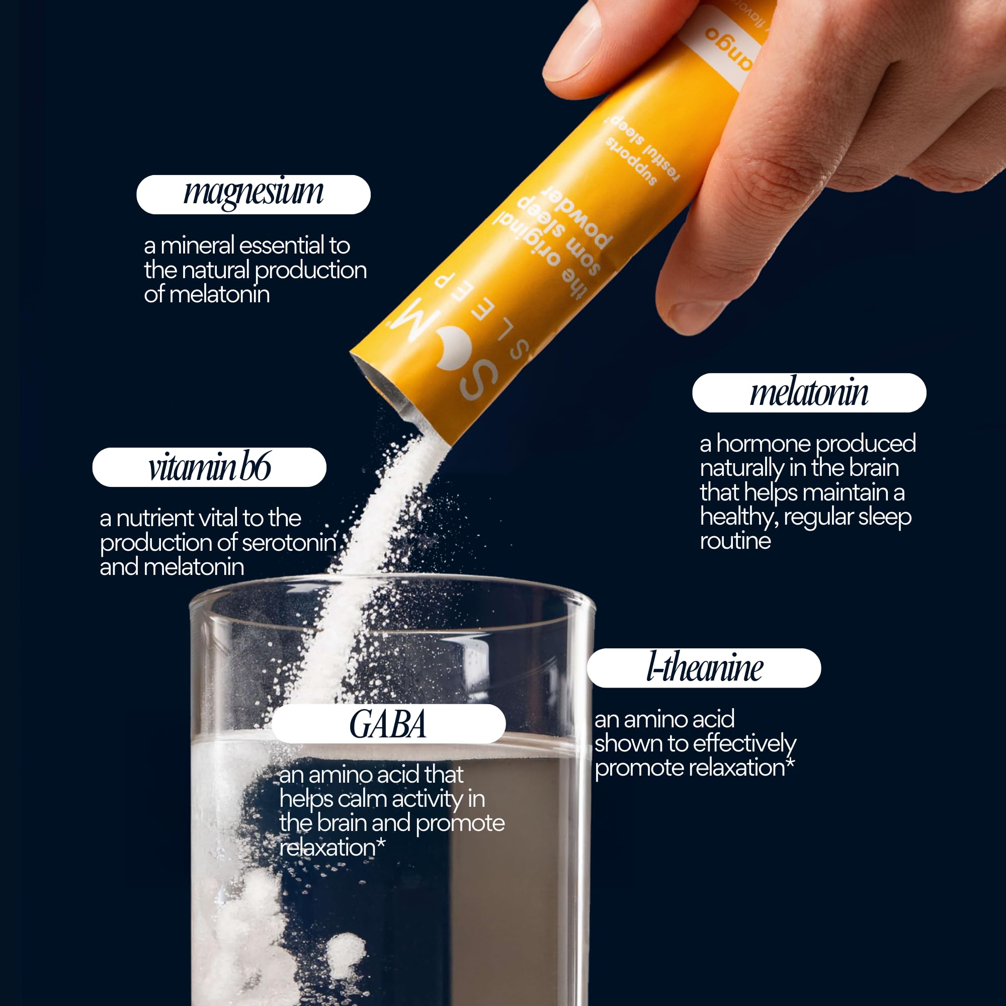 Som Sleep – mélange mangue dans l'eau pour une détente progressive au coucher