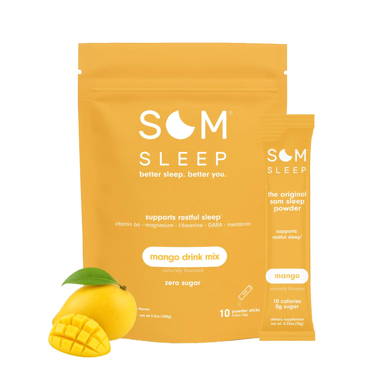 Som Sleep – sachet mangue dose pratique pour une boisson apaisante