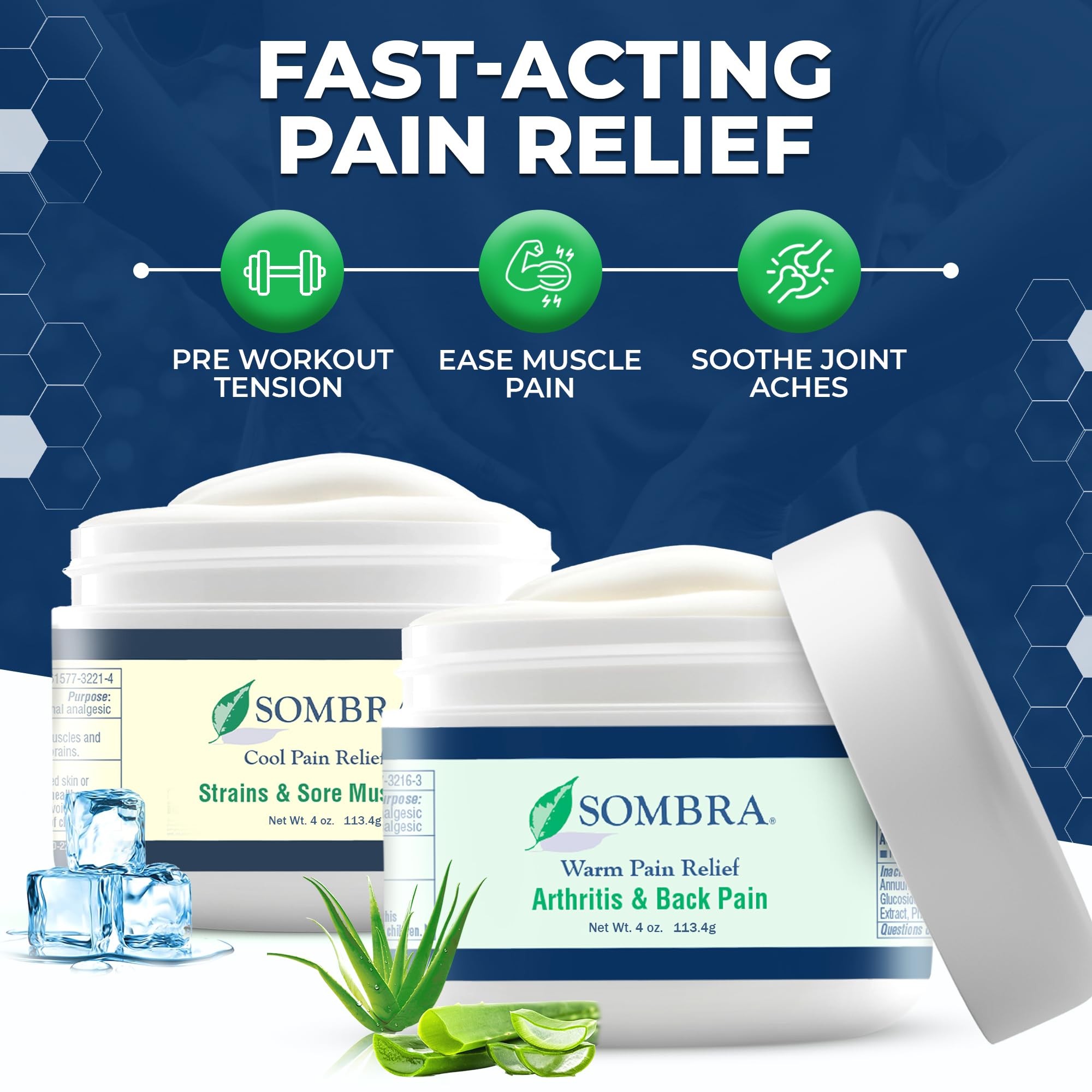 Gel Sombra Douleur Froid Application Rouleau : sensation rafraîchissante après l’effort.