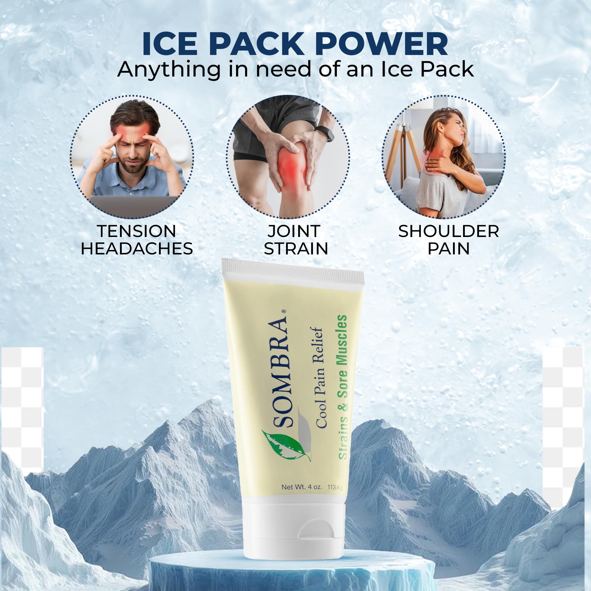 Sombra Original Gel Froid sans alcool convient à une utilisation quotidienne sur la peau sensible.