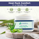 Sombra gel thérapie chaude – application sur peau pour détente rapide.