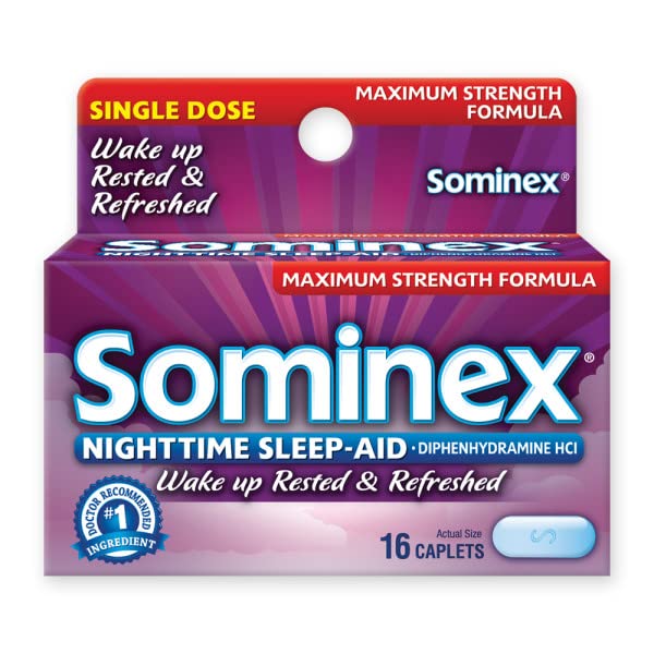 Sominex boites 16 caplets format pratique pour nuit calme