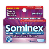Sominex boites 16 caplets format pratique pour nuit calme