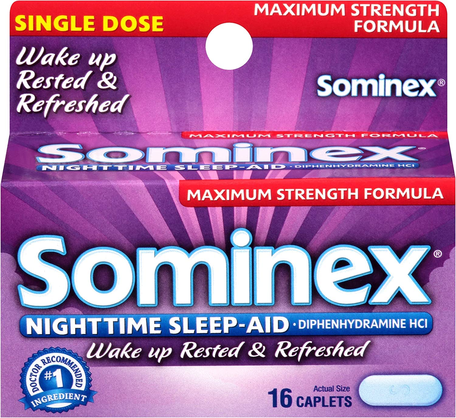 Sominex ensemble-4-boites, pratique pour plusieurs nuits