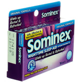Sominex étiquette NDC et traçabilité.