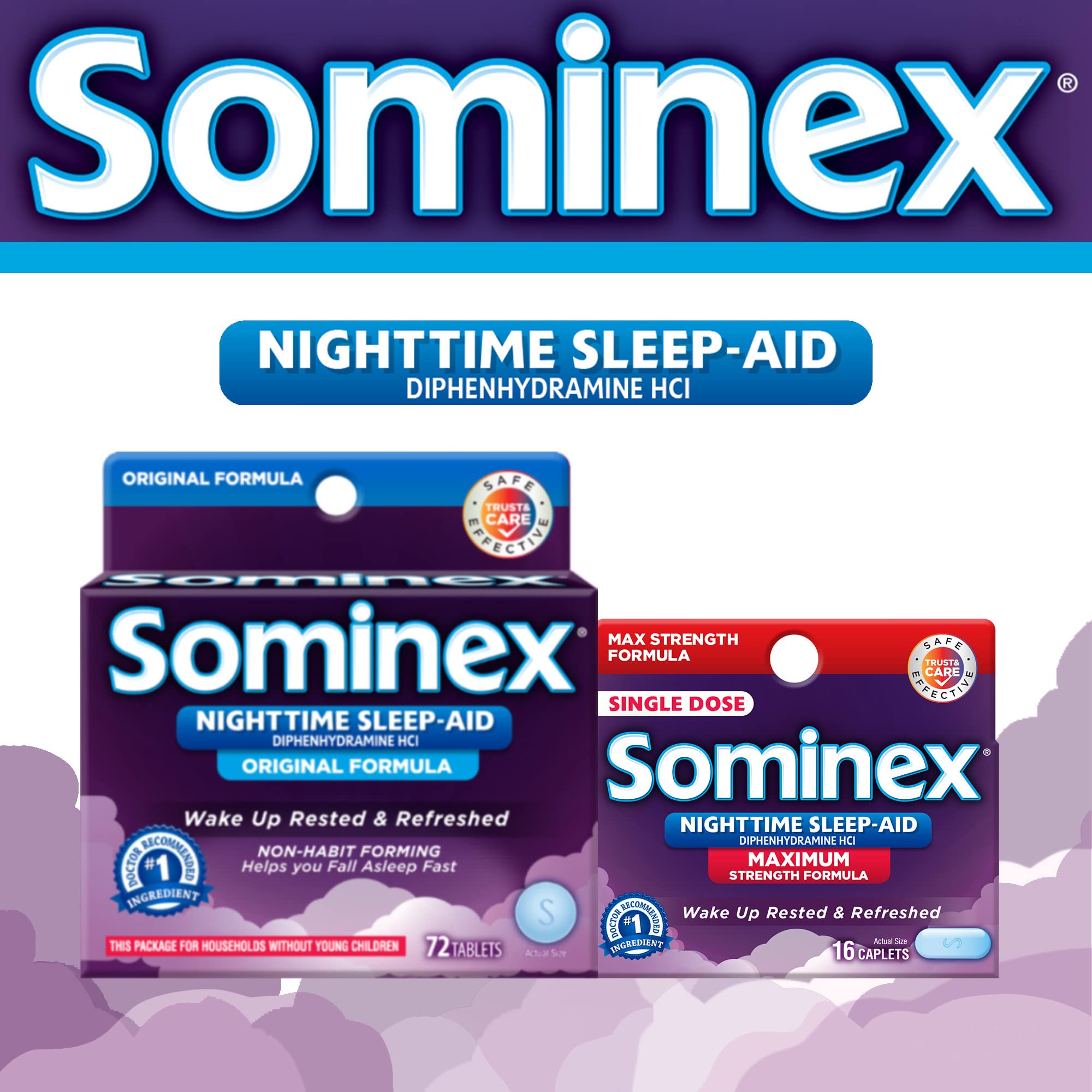 Sominex utilisation nocturne: aide potentielle à s'endormir plus vite