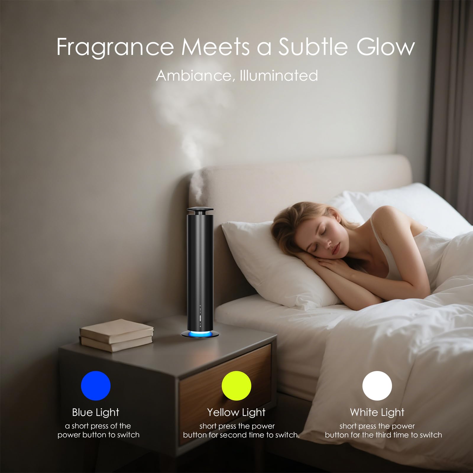 Diffusion lumière ambiance Somniare pour créer une atmosphère calme.