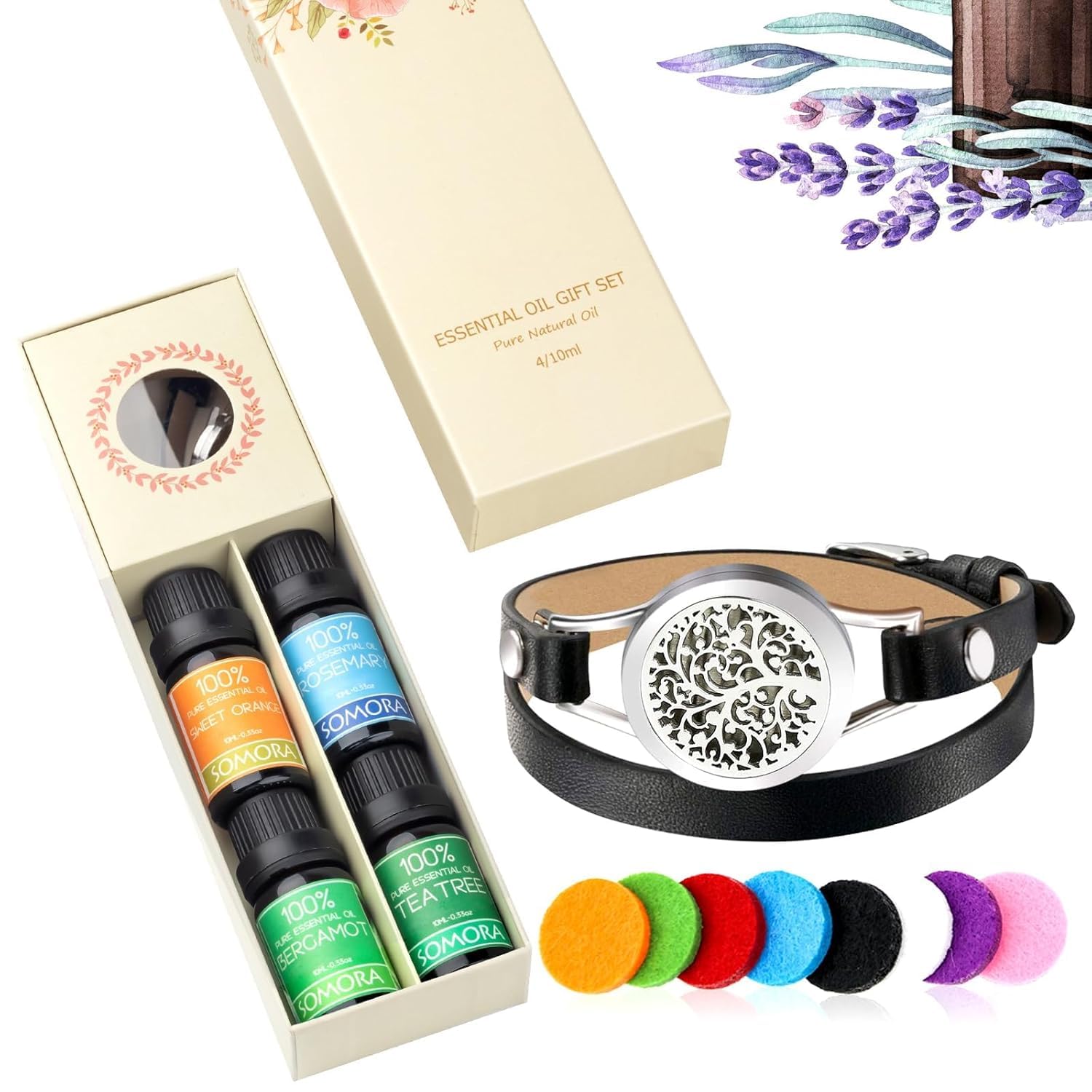 SOMORA boîte cadeau florale: idée cadeau festive prête à offrir.