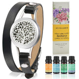 SOMORA bracelet-diffuseur noir: accessoire chic pour diffuser des arômes au quotidien.