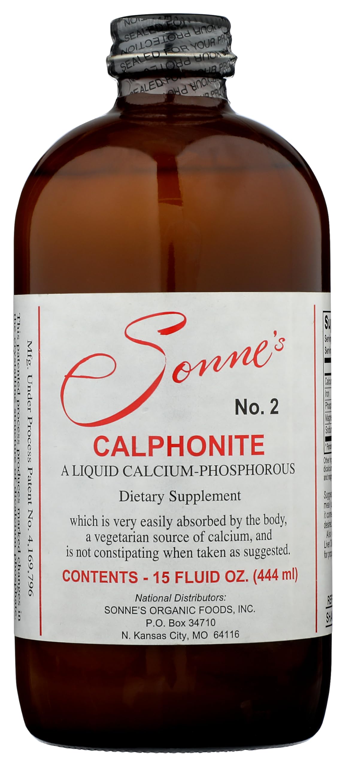 Sonne's Calphonite – bouteille calcium et phosphore, absorption potentielle améliorée