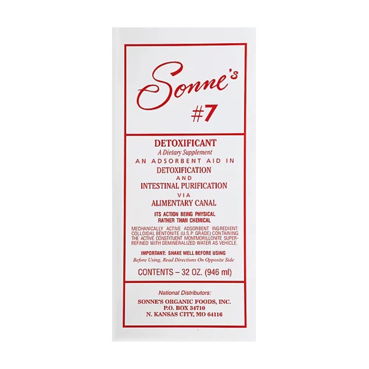 Sonne's Détoxifiant N7 – bouteille ambrée préservant fraîcheur et efficacité
