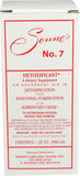 Sonne's No. 7 Détoxification bouteille recto: dosage quotidien pratique.