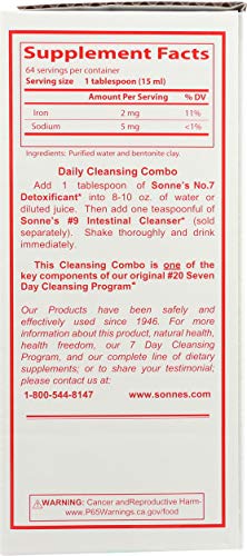 Sonne's No. 7 Détoxification emballage: emballage pratique et recyclable.