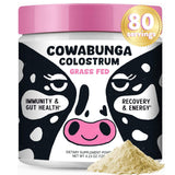 SonoHealth Cowabunga Colostrum – Bouteille-dosage: soutien immunitaire et bien-être quotidien.