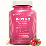 SOON+ Probiotiques Vaginales, bouteille et étiquette, soutien potentiel au confort intime