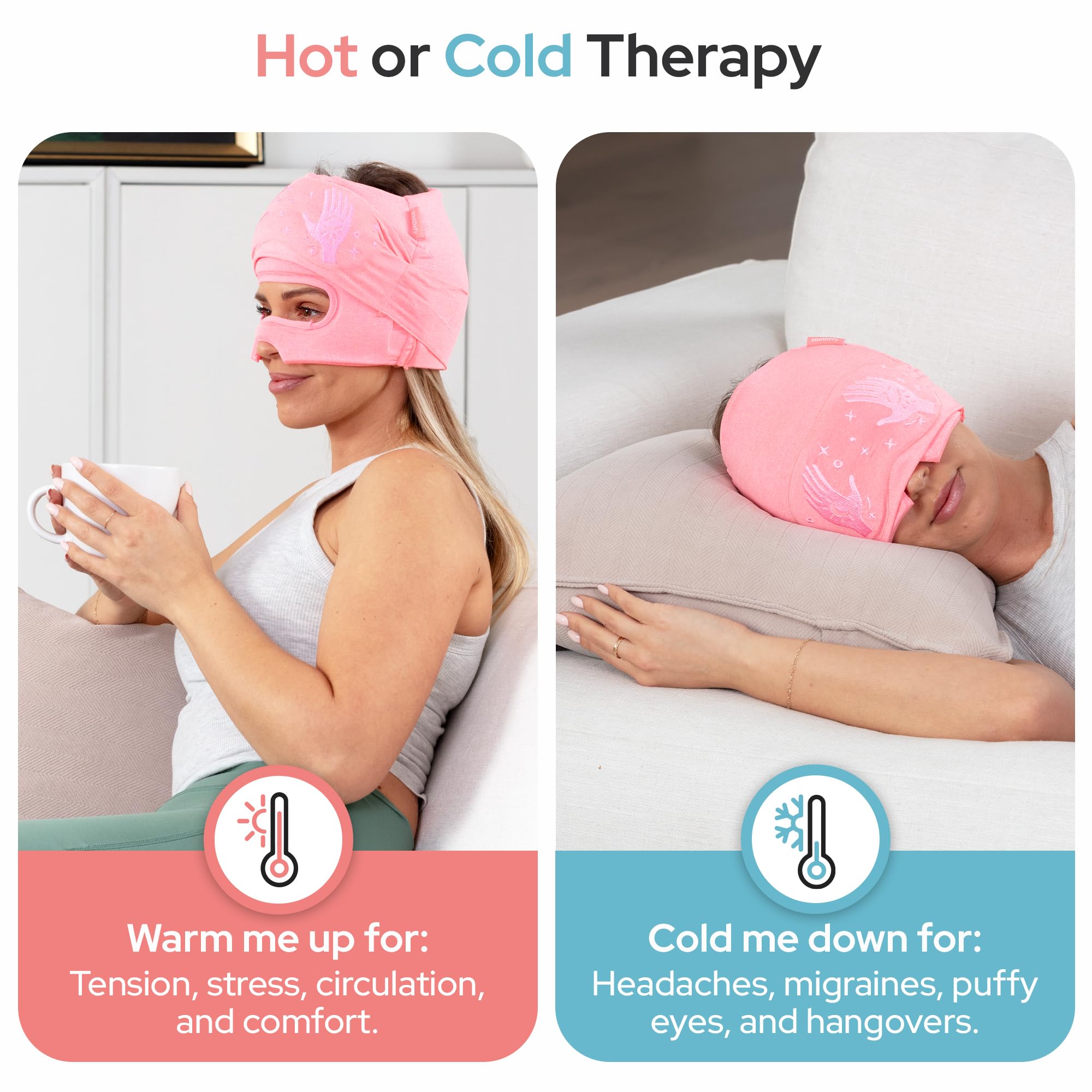 Soothefy Migraine Cap – matériaux respirants pour rester au frais