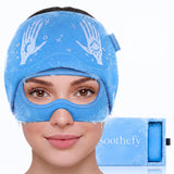 Soothefy Migraine Cap – tissu ultra-doux pour un porté confortable.