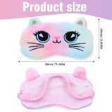 Masque Sorcristy Chaton Bleu: couvre-yeux doux, parfait pour voyager.