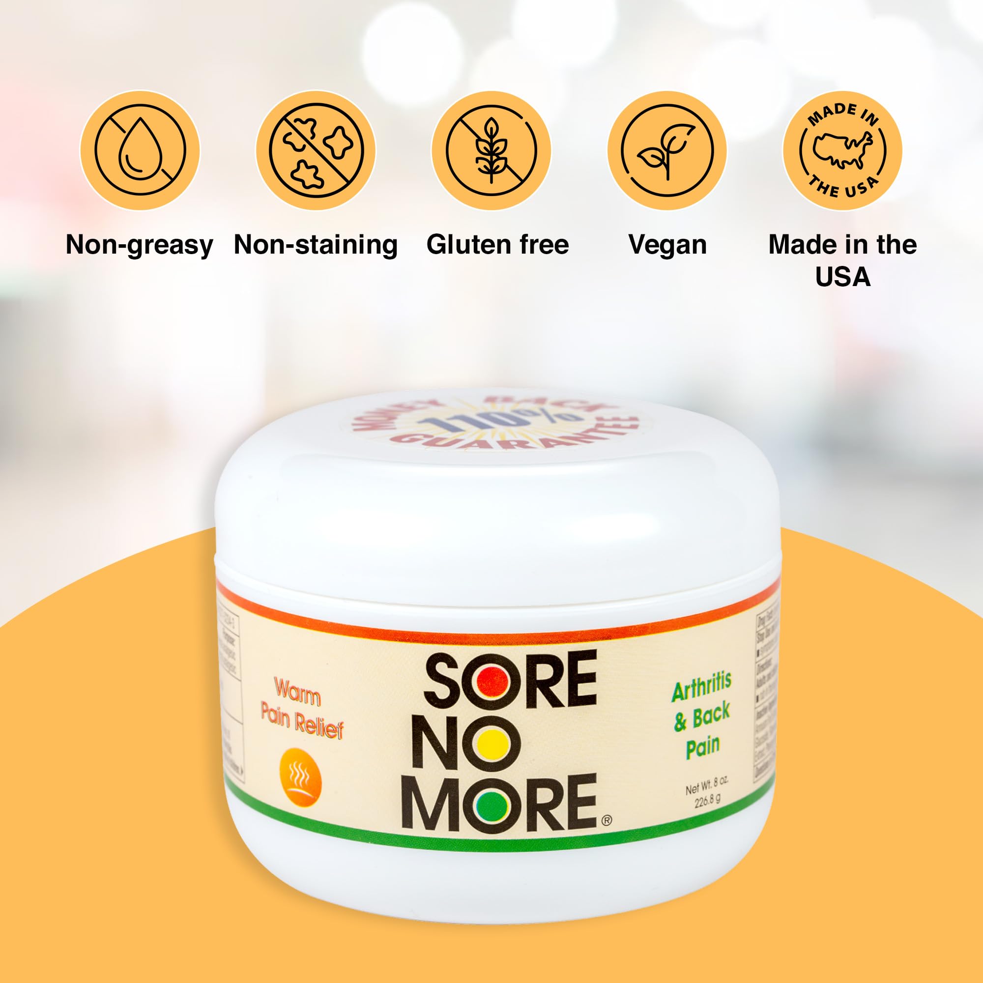 Sore No More absorption-rapide pour une application ciblée et efficace.