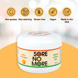 Sore No More absorption-rapide pour une application ciblée et efficace.