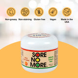 Sore No More Crème absorption-rapide, pénétration rapide sans gras