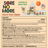 Sore No More crème-aromatisée-orange avec parfum frais et apaisant.