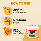 Sore No More Crème Chaude pieds-relief, confort lors de la marche