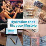 Absorption rapide grâce au ratio électrolytes-glucides inspiré des solutions de réhydratation orale.