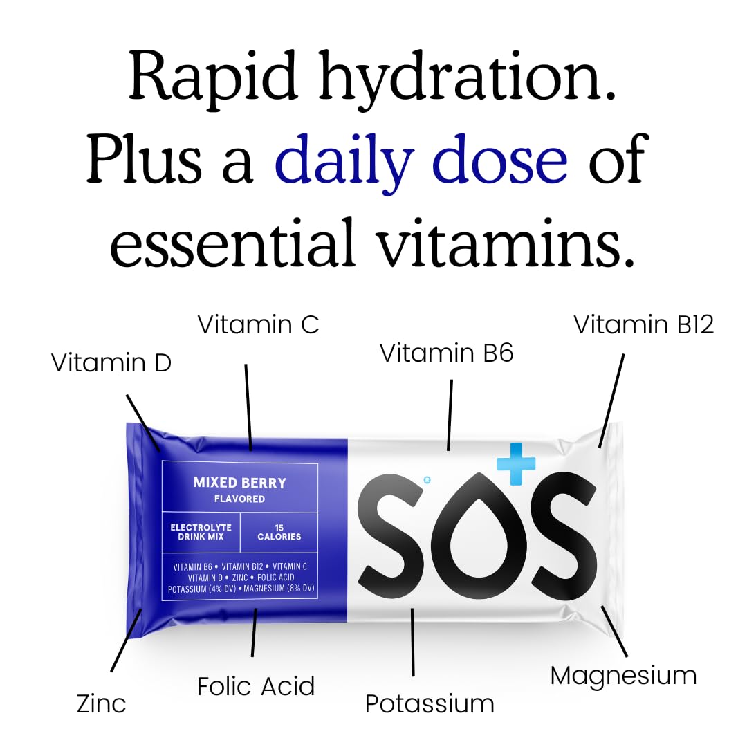 SOS Hydration goût naturel baies, saveur agréable et légère