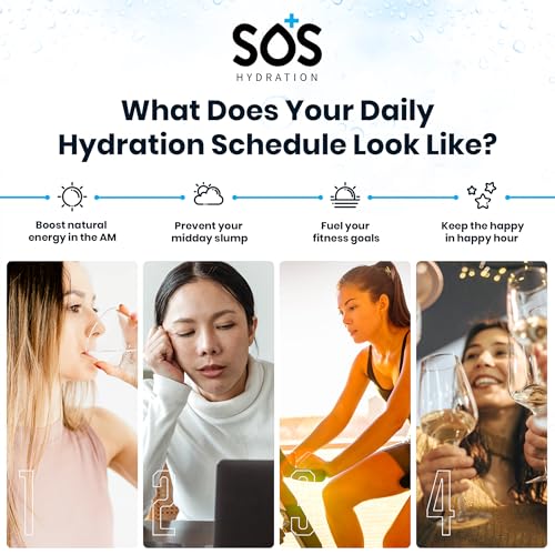 SOS Hydration sachet-doseur citron: préparation rapide avec eau pour hydratation sur place.