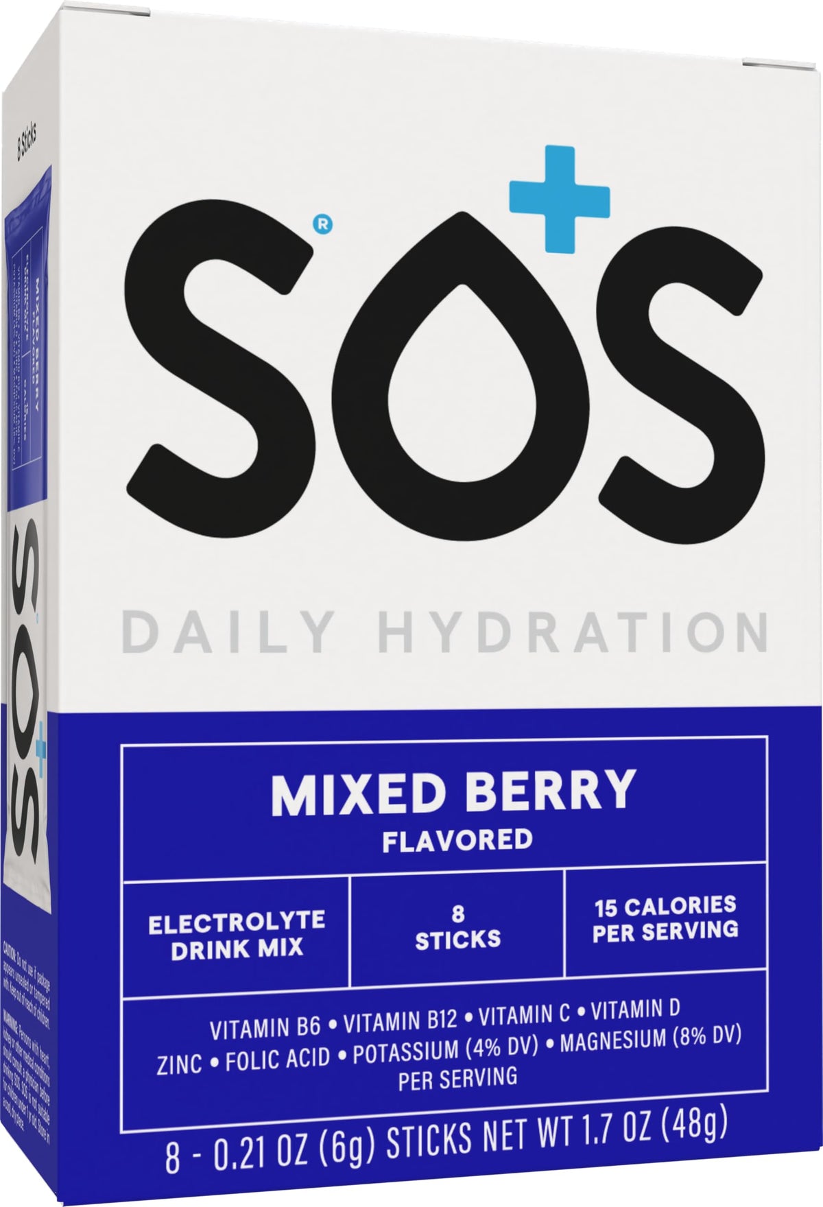 Sos Hydration: poudre fruits rouges prête à mélanger pour hydrater.