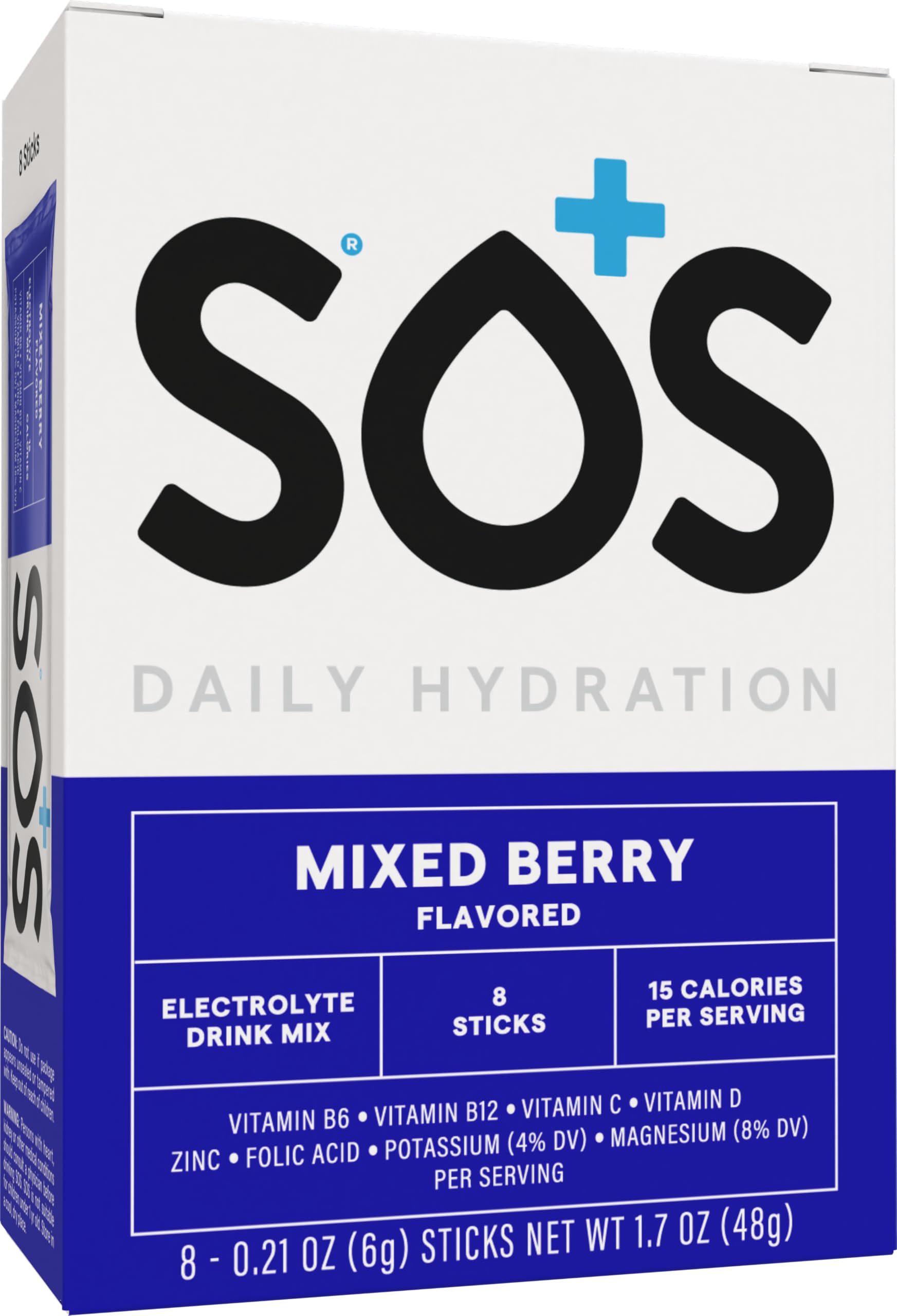 Sos Hydration: sachet individuel facile à emporter pour hydratation rapide.