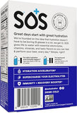 Sos Hydration: verre d'eau et mélange fruits rouges, hydratation agréable.