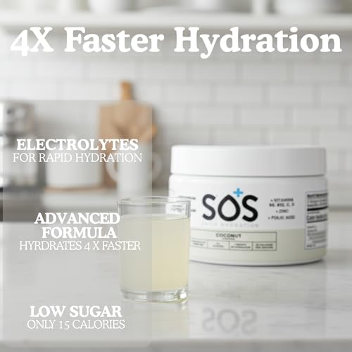 Pot SOS Hydration 31 portions, pratique pour hydratation à domicile ou en déplacement.
