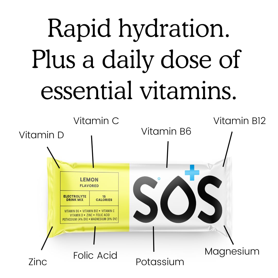 SOS Hydration voyage citron: parfait pour déplacements et climats variés.
