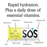 SOS Hydration voyage citron: parfait pour déplacements et climats variés.
