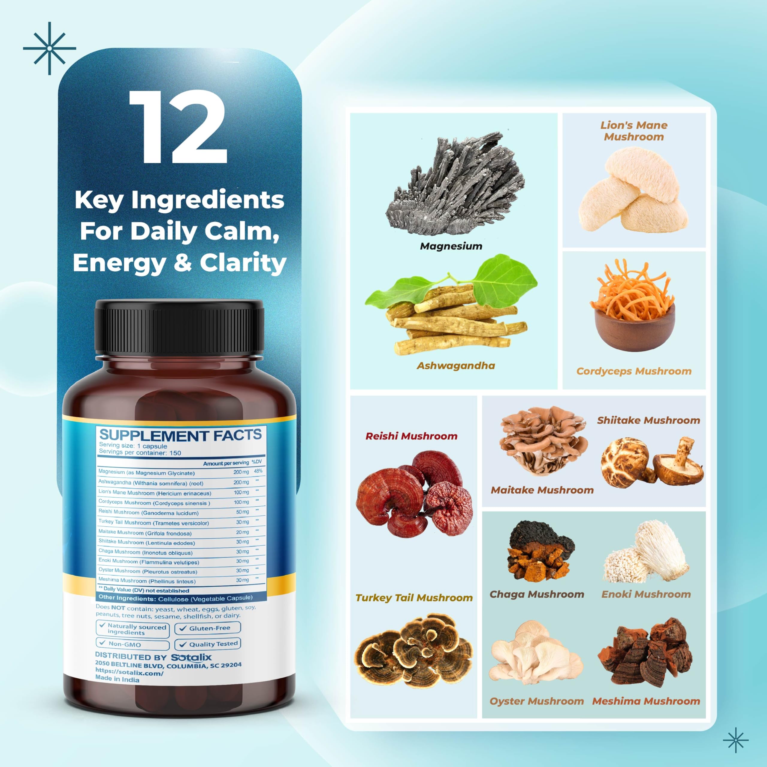Cordyceps Sotalix: capsules pour énergie naturelle et endurance.