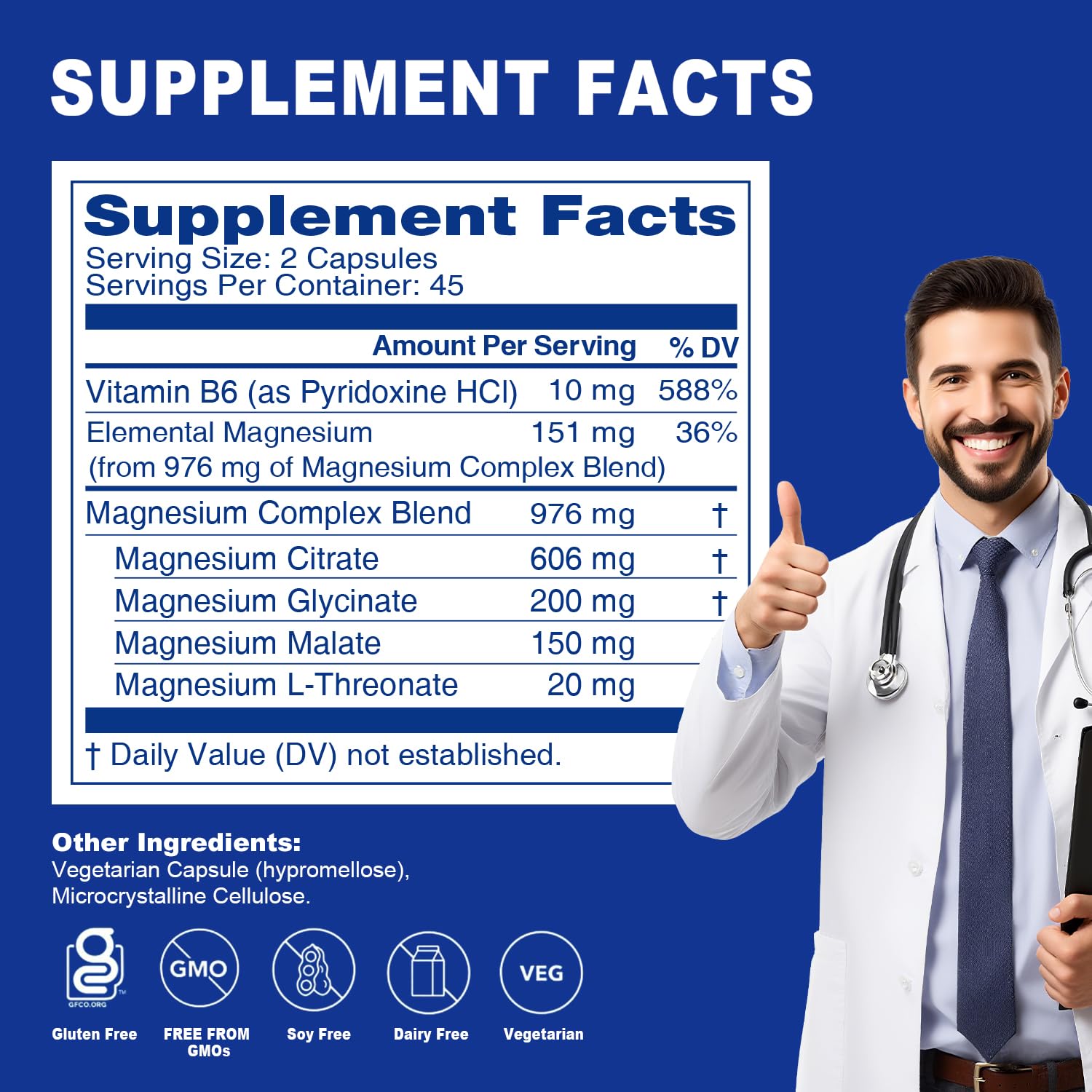 Sound Health Plus Capsules Magnésium Complexe, efficacité digestive et routine quotidienne simplifiée.
