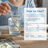 Colostrum Sound Health Supplements – goût neutre idéal pour smoothies et boissons.