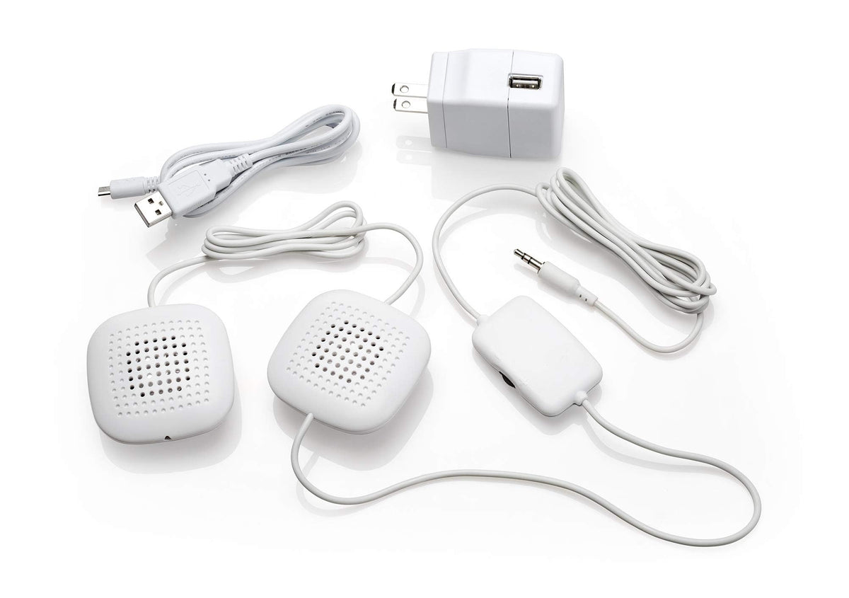 Sound Oasis haut-parleurs oreiller ultra-fin pour une écoute discrète et immersive.