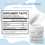 SoundHealth Colostrum, poudre beauté-cheveux, nourrit peau et cheveux