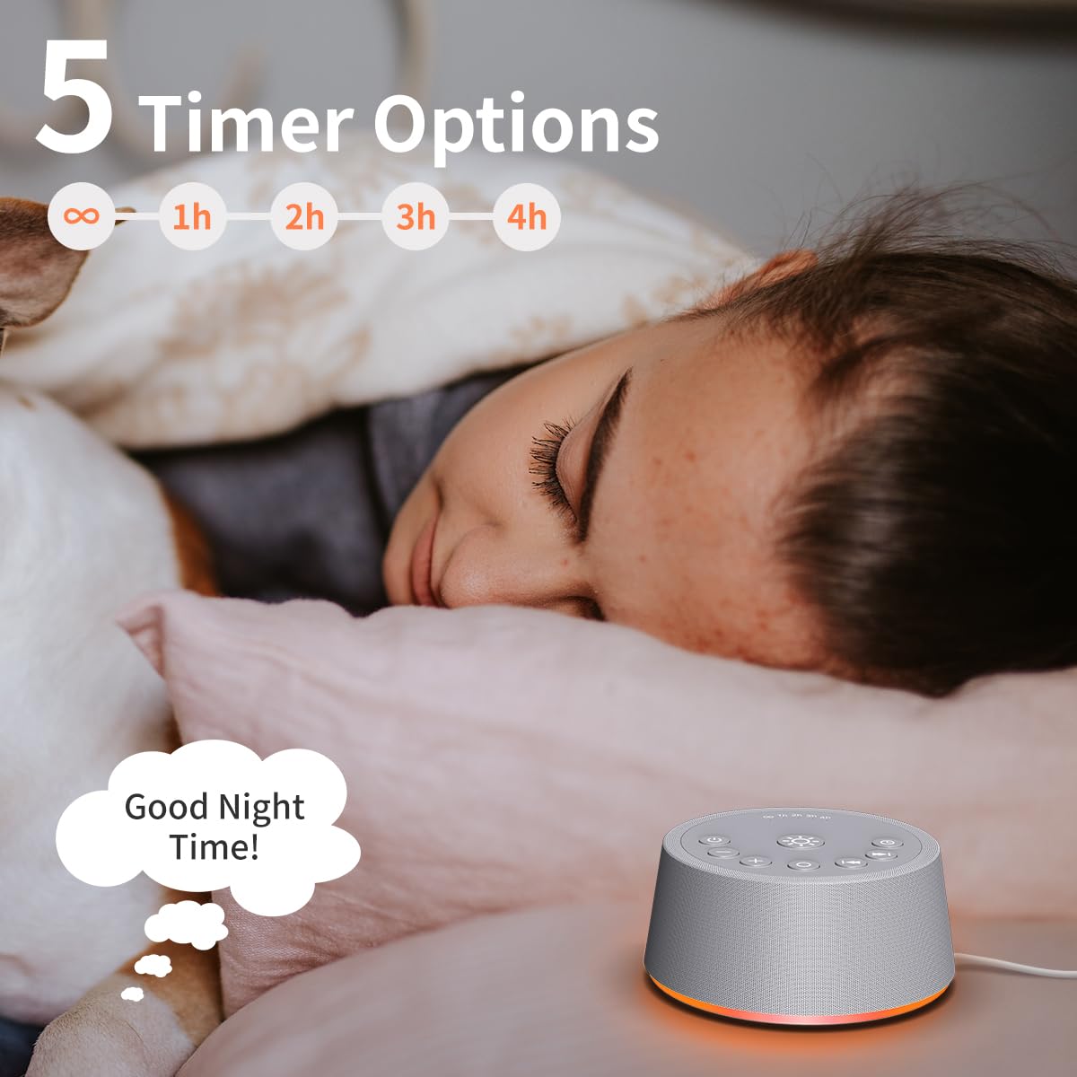 SoundLegend cinq minuteries réglables pour s’adapter à votre routine.