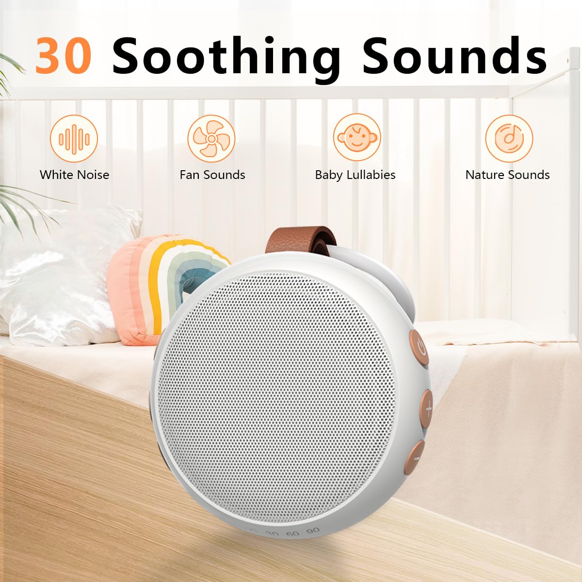 SoundMe Mini portable avec sangle prête pour voyage et déplacement