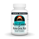 Source Naturals Acétyl L-Carnitine en boîte, comprimés facilement intégrables à la routine.